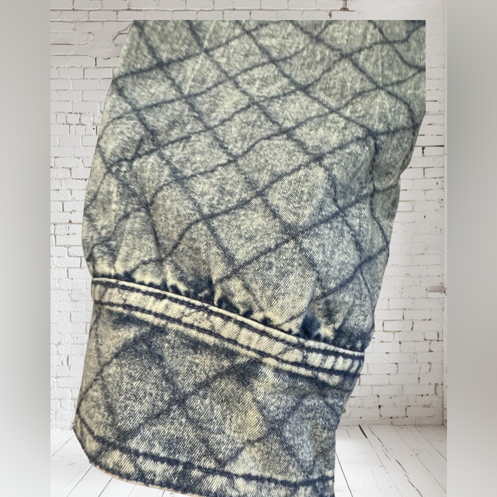 Doe & Rae Lined  Denim Tie-Front Jacket Sz L NWOT | Boutique Style Cozy Layering - Picture 5 of 10